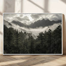 Moody Forest Wall Art – Framed Mountain Fog Canvas Artwork, by MyGreatCanvas | Canvas Wall Art Prints | Photo Prints & Wall Decor