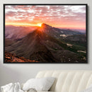 Mountain Sunrise Wall Art Canvas Print – Alpine Ridge