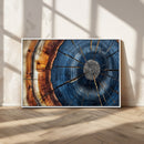 Framed Abstract Tree Ring Wall Art Print Natural Rustic Wood by MyGreatCanvas | Canvas Wall Art Prints | Photo Prints & Wall Decor