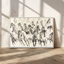 Abstract Horse Wall Art Canvas Print – Framed Horse Sketch by MyGreatCanvas | Canvas Wall Art Prints | Photo Prints & Wall Decor