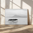 Whale Tail Wall Art – Framed Black White Ocean Canvas by MyGreatCanvas | Canvas Wall Art Prints | Photo Prints & Wall Decor
