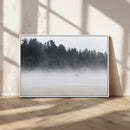 Surfer Fog Wall Art Canvas Print – Framed Foggy Beach Scene by MyGreatCanvas | Canvas Wall Art Prints | Photo Prints & Wall Decor