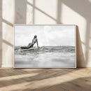 Black White Surfing Wall Art Canvas Print – Framed Ocean by MyGreatCanvas | Canvas Wall Art Prints | Photo Prints & Wall Decor