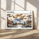 Modern Japanese Wall Art Canvas Print – Framed Abstract
