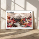 Modern Japanese Wall Art Canvas Print – Framed Abstract