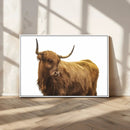 Highland Cow Wall Art Canvas Print – Framed Farmhouse Rustic by MyGreatCanvas | Canvas Wall Art Prints | Photo Prints & Wall Decor