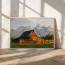 Rustic Barn Wall Art Canvas Print – Framed Grand Teton Park