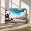 Tropical Beach Wall Art Canvas Print – Framed Ocean Waves by MyGreatCanvas | Canvas Wall Art Prints | Photo Prints & Wall Decor