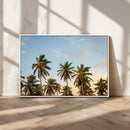 Palms Wall Art Canvas Print – Framed Tropical Coastal Nature