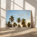 Palm Trees Wall Art Canvas Print – Framed Tropical Vibes