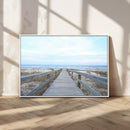 Beach Boardwalk Wall Art Canvas Print – Framed Coastal