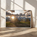 Snowy Peaks Wall Art Canvas Print – Rustic Mountain by MyGreatCanvas | Canvas Wall Art Prints | Photo Prints & Wall Decor
