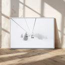 Ski Lift Wall Art Canvas Print – Snowy Alpine Landscape