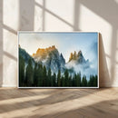 Wilderness Wall Art Canvas Print – Misty Forest Nature