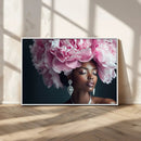 Black Beauty Petal Crown Wall Art Canvas Print – Floral by MyGreatCanvas | Canvas Wall Art Prints | Photo Prints & Wall Decor