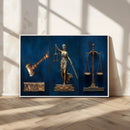Lady Justice Wall Art Canvas Print – Elegant Gold Legal by MyGreatCanvas | Canvas Wall Art Prints | Photo Prints & Wall Decor
