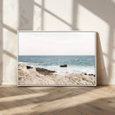 Coastal Ocean View Wall Art Canvas Print – Serene Rocky by MyGreatCanvas | Canvas Wall Art Prints | Photo Prints & Wall Decor