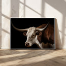 Texas Longhorn Bull Canvas Wall Art, Rustic Western by MyGreatCanvas | Canvas Wall Art Prints | Photo Prints & Wall Decor