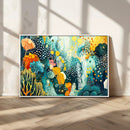 Luminous Abstract Ocean Garden Wall Art Canvas Print, by MyGreatCanvas | Canvas Wall Art Prints | Photo Prints & Wall Decor