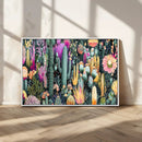 Colorful Desert Bloom Wall Art Canvas Print, Vibrant Cacti by MyGreatCanvas | Canvas Wall Art Prints | Photo Prints & Wall Decor