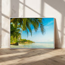Peaceful Tropical Beach Wall Art Canvas Print – Palm Trees by MyGreatCanvas | Canvas Wall Art Prints | Photo Prints & Wall Decor