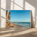 Scenic Beach Wall Art Canvas Print – Tall Palm Trees, Sandy by MyGreatCanvas | Canvas Wall Art Prints | Photo Prints & Wall Decor