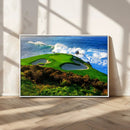 Coastal Golf Course Wall Art Canvas Print – Vibrant Green by MyGreatCanvas | Canvas Wall Art Prints | Photo Prints & Wall Decor