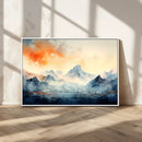 Warm Clouds Abstract Mountain Wall Art, Modern Landscape by MyGreatCanvas | Canvas Wall Art Prints | Photo Prints & Wall Decor