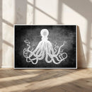 Black White Octopus Wall Art Canvas Print by MyGreatCanvas | Canvas Wall Art Prints | Photo Prints & Wall Decor