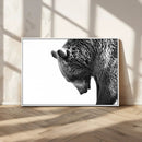 Black and White Grizzly 399 Bear Canvas Print Wall Art | by MyGreatCanvas | Canvas Wall Art Prints | Photo Prints & Wall Decor