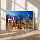Los Angeles Night Wall Art Canvas Print