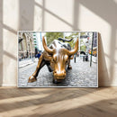 Charging Bull Wall Art Canvas Print