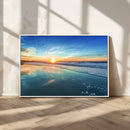 Blue Sky and Beach Wall Art Canvas Print