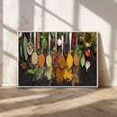 Kitchen Spice Wall Art Canvas Print