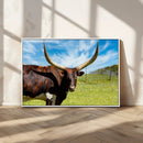 Longhorn and Cow Wall Art, Country Cow Wall Decor Canvas by MyGreatCanvas | Canvas Wall Art Prints | Photo Prints & Wall Decor