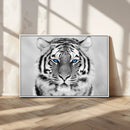 Black and White Tiger Wall Art Animal Canvas Print