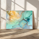 Green Marble Fluid Effect Wall Art Abstract Canvas Wall Art by MyGreatCanvas | Canvas Wall Art Prints | Photo Prints & Wall Decor