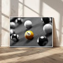 Wall Art Pool Table and Balls Canvas Print by MyGreatCanvas | Canvas Wall Art Prints | Photo Prints & Wall Decor