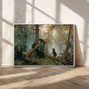 Grizzly Bear Cubs Wall Art Canvas Print