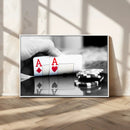 Aces Poker Art Poker Game Wall Art Canvas Print by MyGreatCanvas | Canvas Wall Art Prints | Photo Prints & Wall Decor
