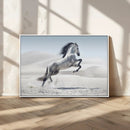 Prancing Horse Desert Large Wall Art Canvas Print – Majestic