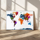 World Map Canvas Print – Detailed Map of the World Wall Art by MyGreatCanvas | Canvas Wall Art Prints | Photo Prints & Wall Decor