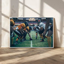 American Football Playing Wall Art Canvas Print by MyGreatCanvas | Canvas Wall Art Prints | Photo Prints & Wall Decor
