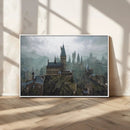 Disney Castle Wall Art Canvas Print, Living Kids Home Room