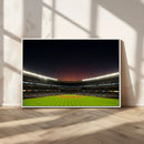 Yankee Stadium Night Game Triple Canvas, Yankee Stadium