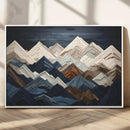 Mountain Wall Art – Modern Geometric Landscape Canvas Print,