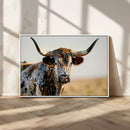 Texas Bull Longhorn Wall Art Canvas Print for Farm House by MyGreatCanvas | Canvas Wall Art Prints | Photo Prints & Wall Decor