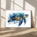 Turtle Wall Art Canvas Print, Framed Watercolor Turtle Art by MyGreatCanvas | Canvas Wall Art Prints | Photo Prints & Wall Decor