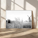 Vintage Farmhouse Black and White Triptych Wall Art – Giclee