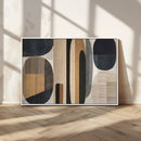 Abstract Minimalist Canvas Wall Art - Neutral Geometric